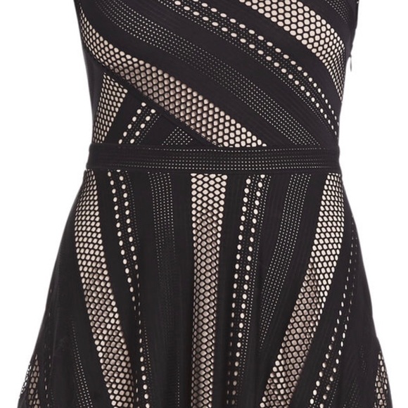 NWT BCBG MaxAzria Black and Nude Dress Sz.M - Picture 3 of 7